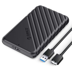 ORICO 2.5 inch External Hard Drive Enclosure USB3.0 to SATAIII 5Gbps HDD SSD Storage Case for 7mm 9.5mm SATA HDD SSD Max 6TB Support UASP protocols and TRIM