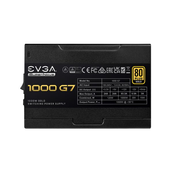 EVGA SuperNOVA 1000 G7 1000 W Full Modular 80 PLUS GOLD Certified