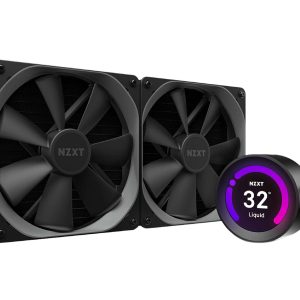 NZXT Kraken Z Series Z73 360mm - RL-KRZ73-01 - AIO RGB CPU Liquid Cooler - Customizable LCD Display - Improved Pump - Powered by CAM V4 - RGB Connector - Aer P 120mm Radiator Fans LGA 1700 Compatible - 2 Fan Slots (140 mm),Black,Kraken Z63
