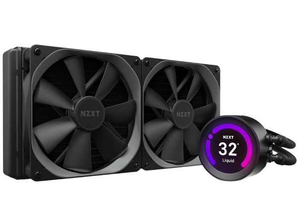 NZXT Kraken Z Series Z73 360mm - RL-KRZ73-01 - AIO RGB CPU Liquid Cooler - Customizable LCD Display - Improved Pump - Powered by CAM V4 - RGB Connector - Aer P 120mm Radiator Fans LGA 1700 Compatible - 2 Fan Slots (140 mm),Black,Kraken Z63