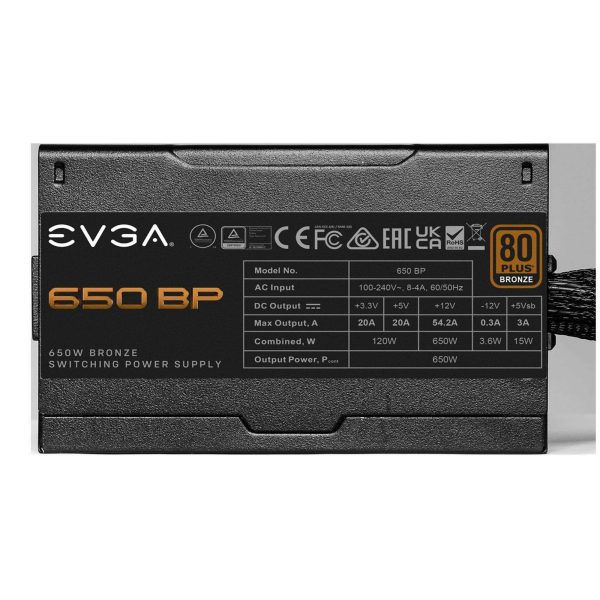 EVGA BP Series 650 W Non-Modular 80 PLUS BRONZE Certified