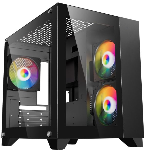 DIYPC Micro ATX Tower Black