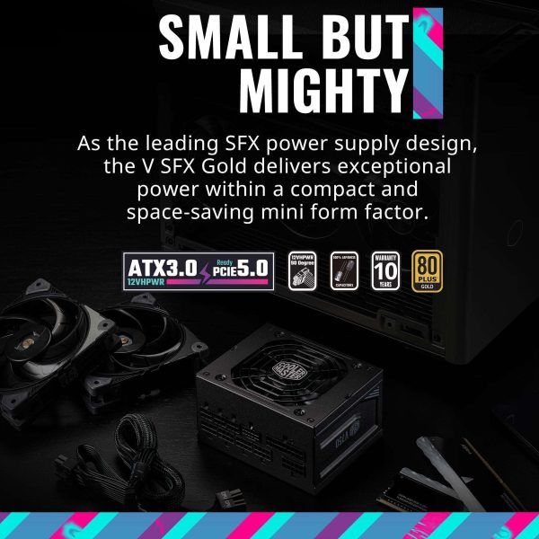 Cooler Master 850 W Full Modular 80 PLUS GOLD Certified: 90% @ Typical Load